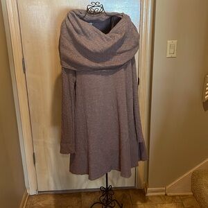 Cowl neck knit dress or tunic